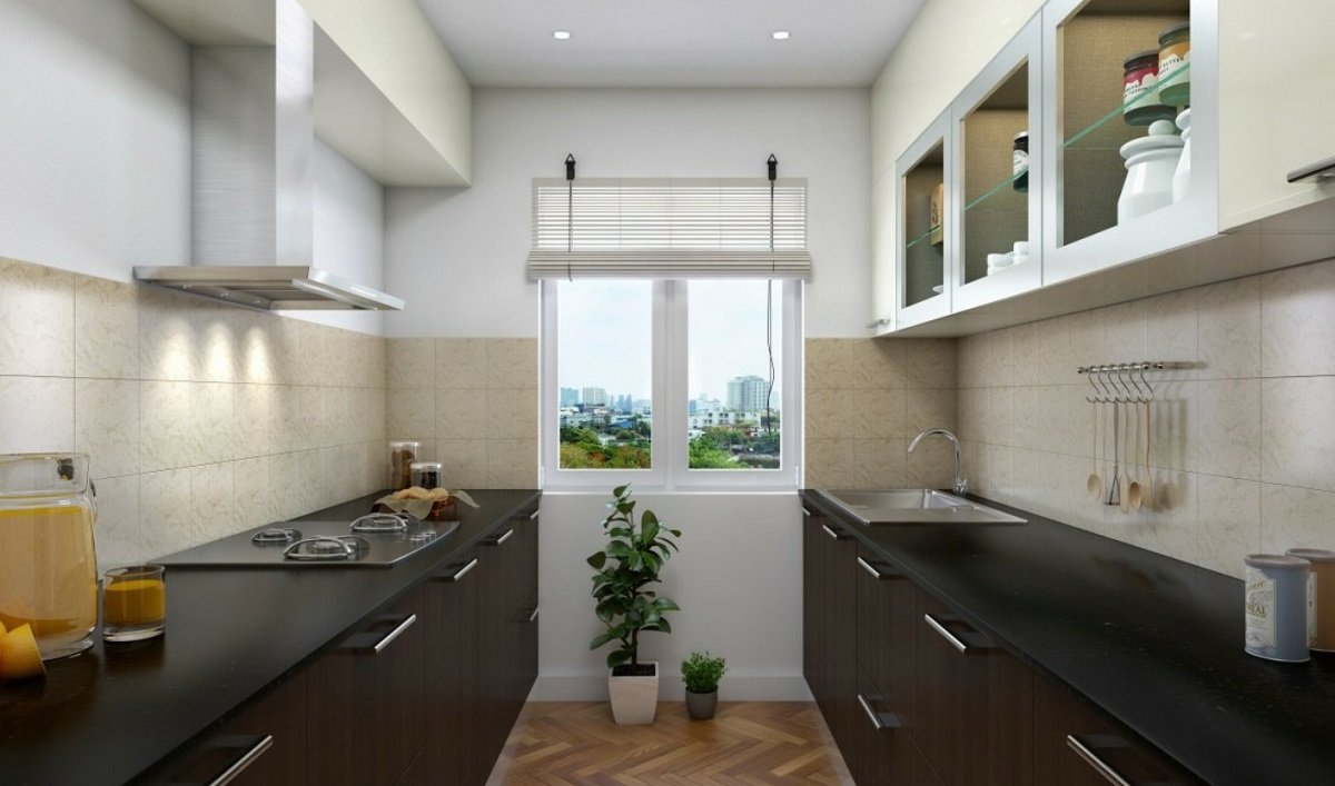 Parallel modular kitchen made in Pune